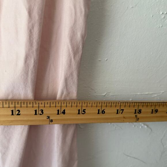 Two Star Dog Pink Linen Blend Dress Size S Embroidered Hem Sleeveless 36” - Picture 7 of 8